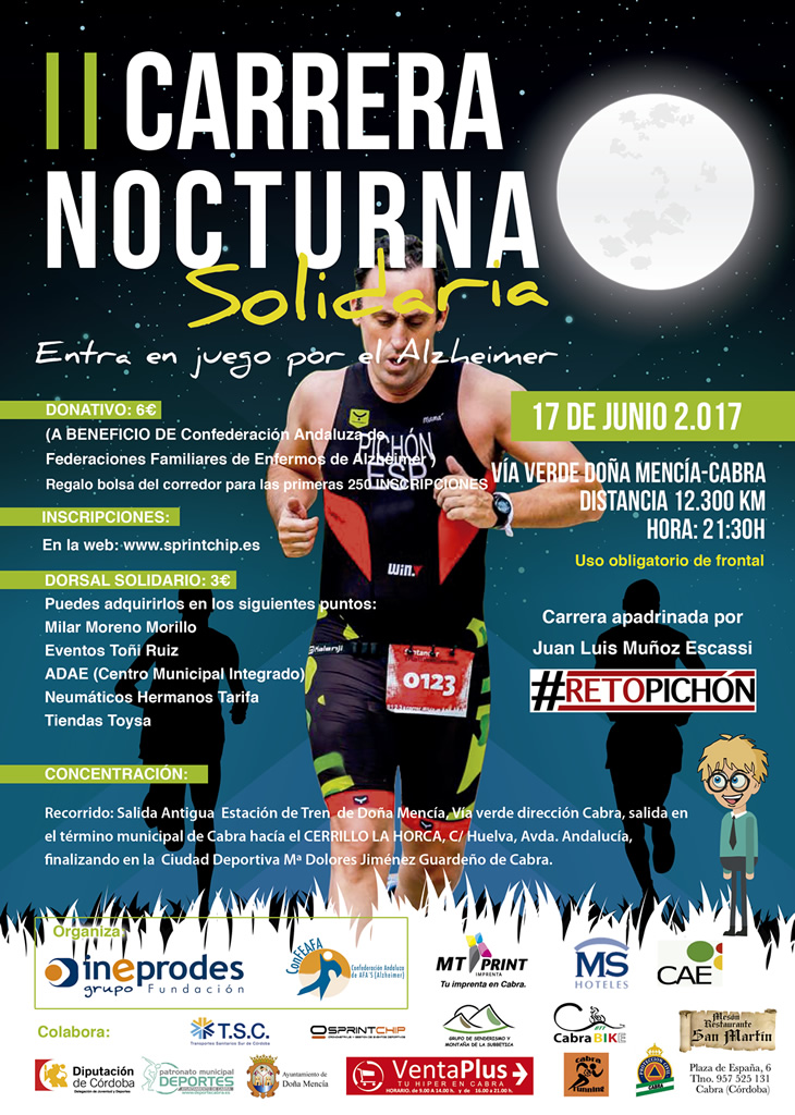 II CARRERA NOCTURA SOLIDARIA #RETOPICHON